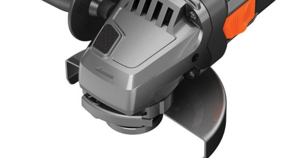 Szlifierka kątowa BLACK & DECKER BEG220 latwiejsze manewrowanie narzedziem