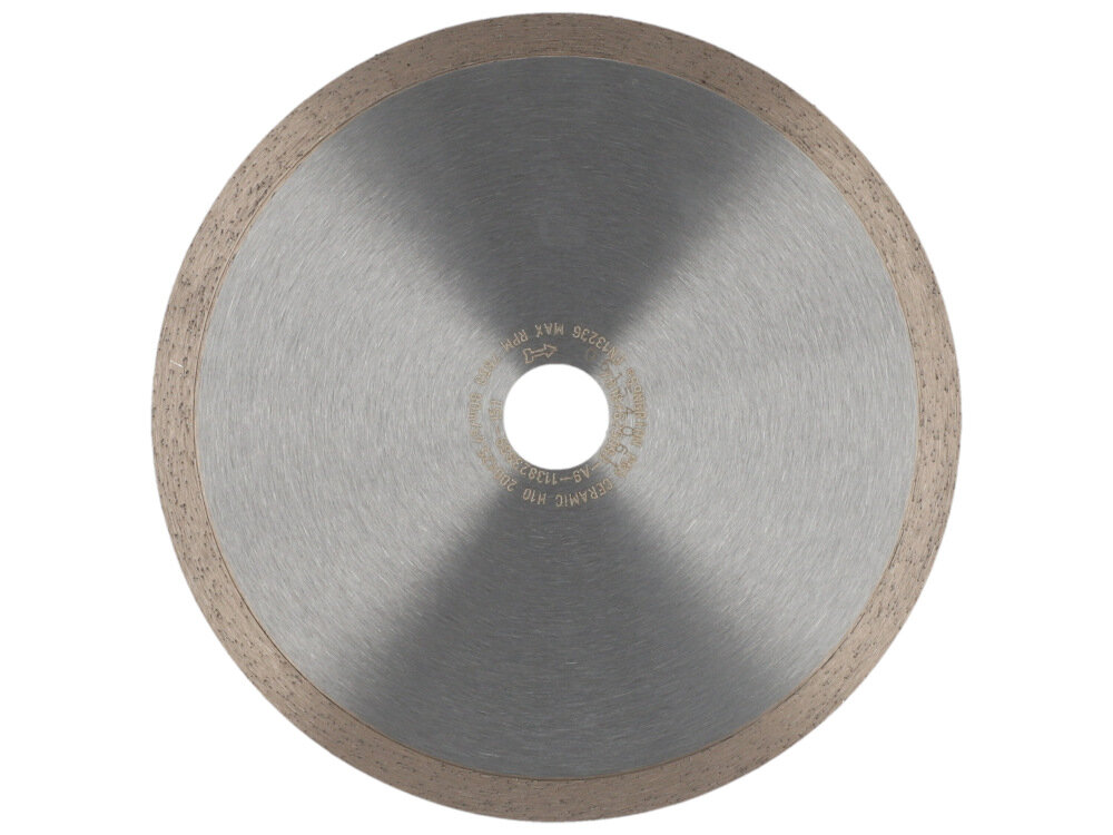 Tarcza do cięcia NORTON CLIPPER Pro Ceramic MD 120C 200 mm ze stali z nasypem diamentowy obrzeże ciągłe gładkie precyzyjne cięcie średnica tarczy 200 mm średnica otworu 25,4 mm segment wysokość 7 mm grubość 1,7 mm