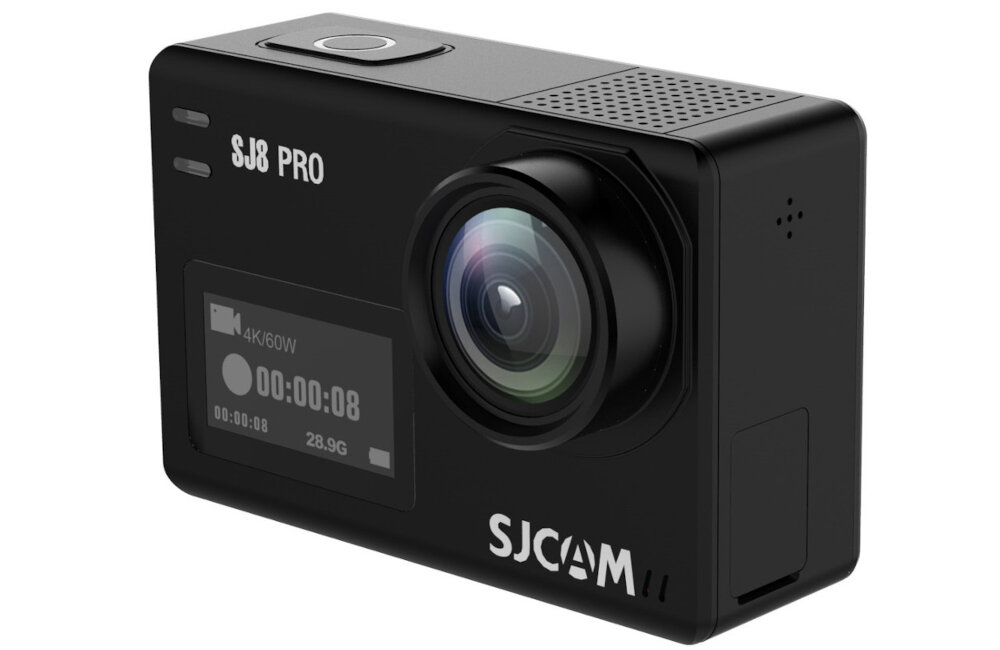 Kamera sportowa SJCAM SJ8 Pro czarny niewielkie rozmiary jakość obrazu wykończenie