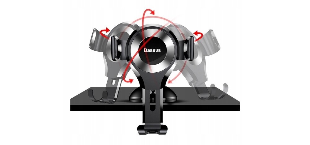 Uchwyt na telefon BASEUS Osculum   smartfon montaż samochód szyba deska przyssawka regulacja 