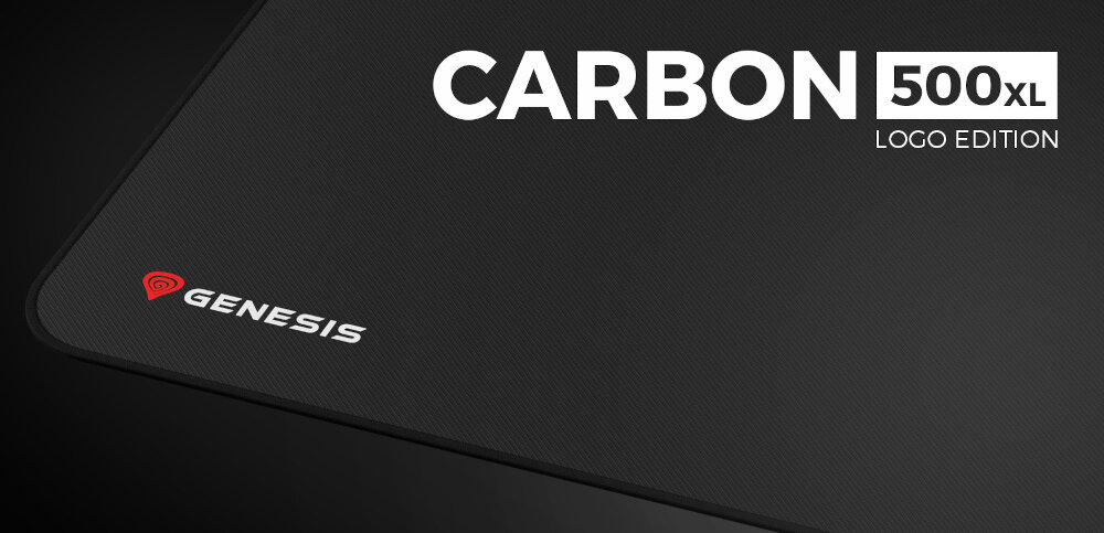 Podkładka GENESIS Carbon 500 XL Logo gumowany spód