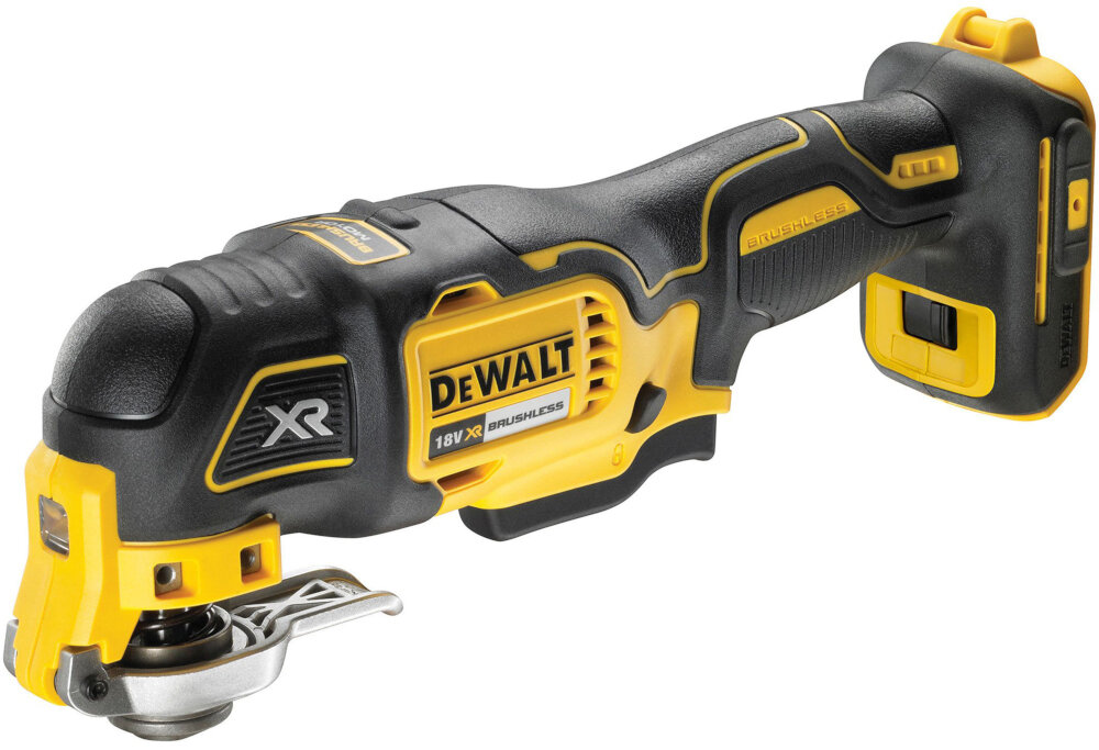 Zestaw elektronarzędzi DEWALT DCK853P4 urządzenie wielofunkcyjne DCS355 system QUICK-CHANGE włącznik z regulacją prędkości
