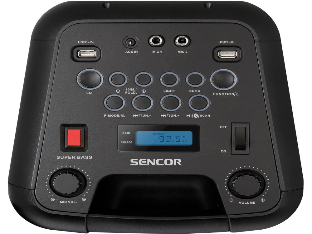 Power audio SENCOR SSS 3800  złaczę audio, Bluetooth, pamięć USB