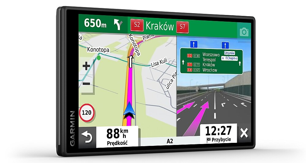 Nawigacja GARMIN DriveSmart 55 MT-S EU ekran mapy sterowanie łączność 