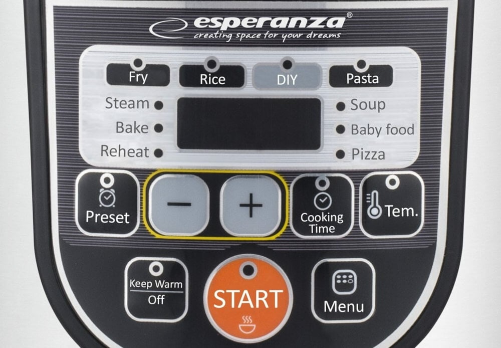 Multicooker ESPERANZA EKG011 pojemnosc 5l czytelny wyswietlacz LCD ustawienia