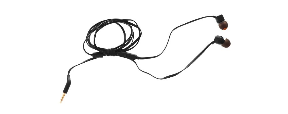 Słuchawki dokanałowe JBL T160 Czarny przewód