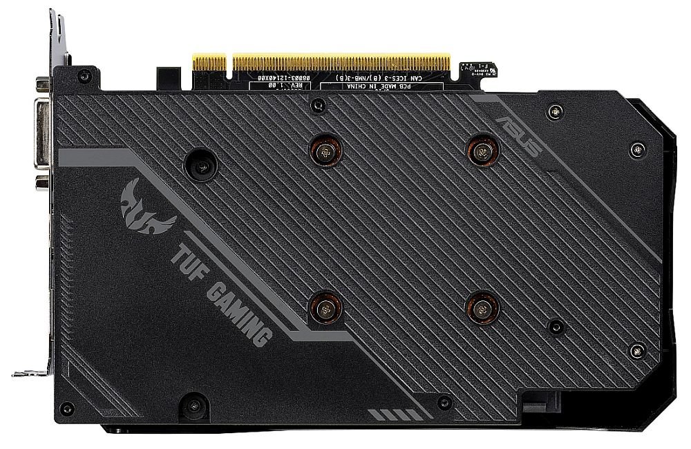Karta graficzna ASUS GeForce GTX 1660 TUF O6G 6GB - Ochronna płyta tylna