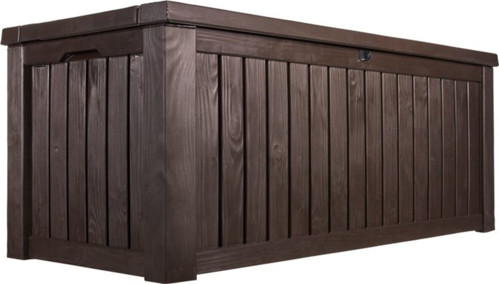 Skrzynia ogrodowa KETER Rockwood Storage Box mocna wytrzymała pięknie zaprojektowana estetycznie wykończona