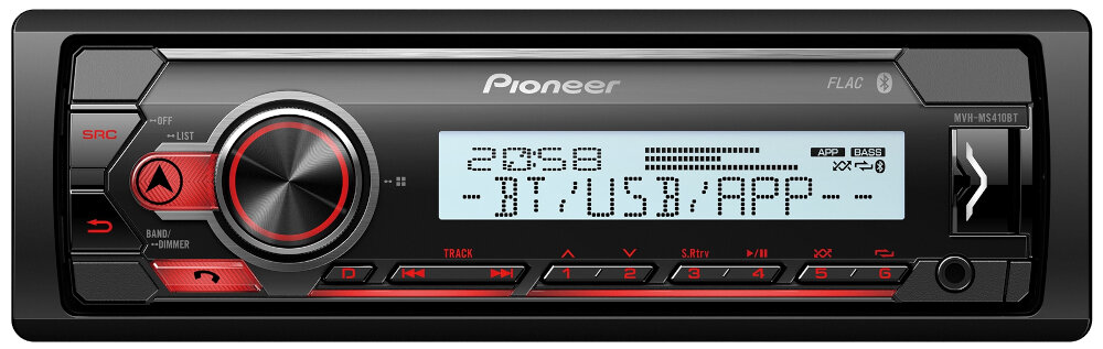 Radio samochodowe PIONEER MVH-MS410BT - ogólny