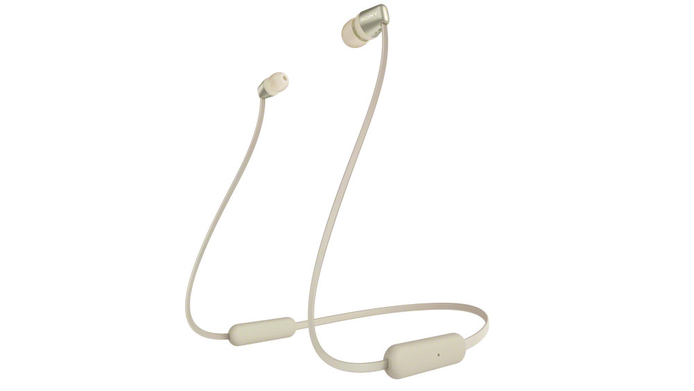Słuchawki Dokanałowe SONY WI C310 Złoty - Bluetooth