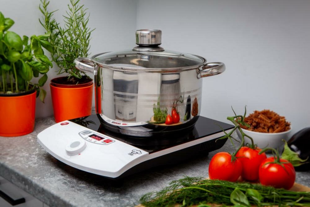 ELDOM-PI100-HIIT kuchenka indukcyjna pola grzewcze moc regulacja temperatura szybkie nagrzewanie gotowanie