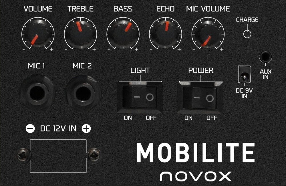 POWER AUDIO NOVOX MOBILITE BLUE konstrukcja częstotliwość