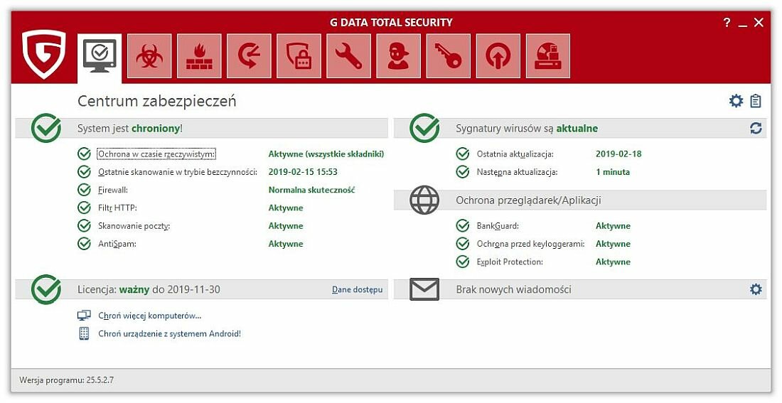 Kod aktywacyjny G DATA Total Security - Zapora