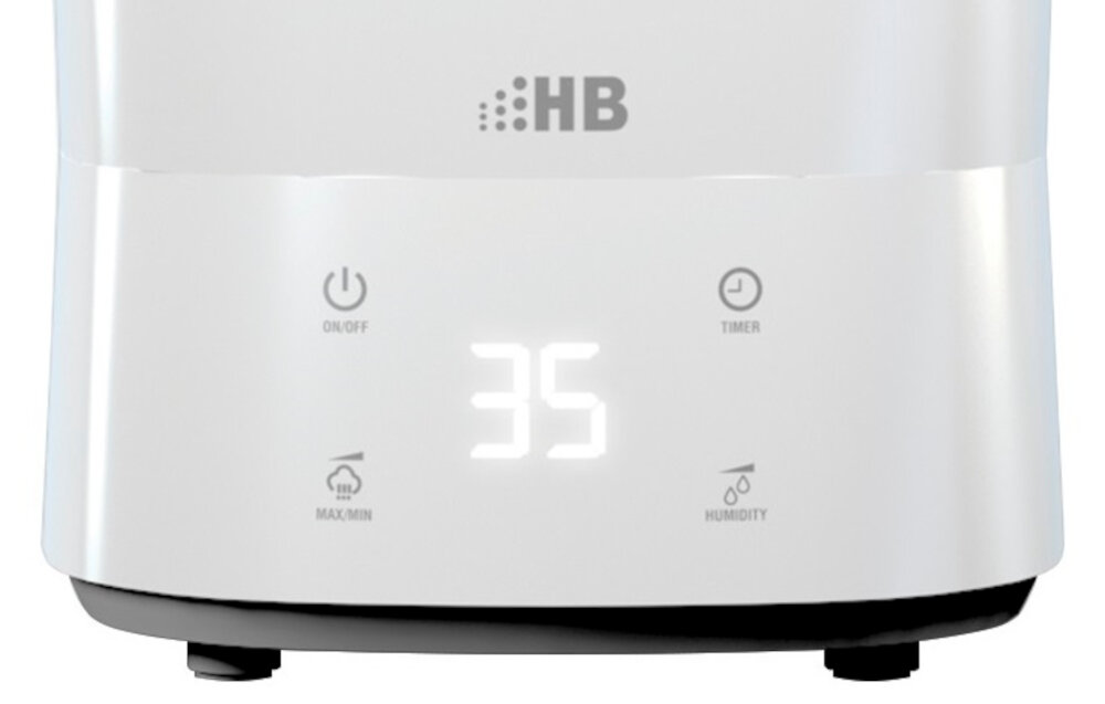 Nawilzacz ultradzwiękowy HB UH2045DW nowoczesny ceramiczny wklad filtrujacy wode timer dotykowy panel sterowania