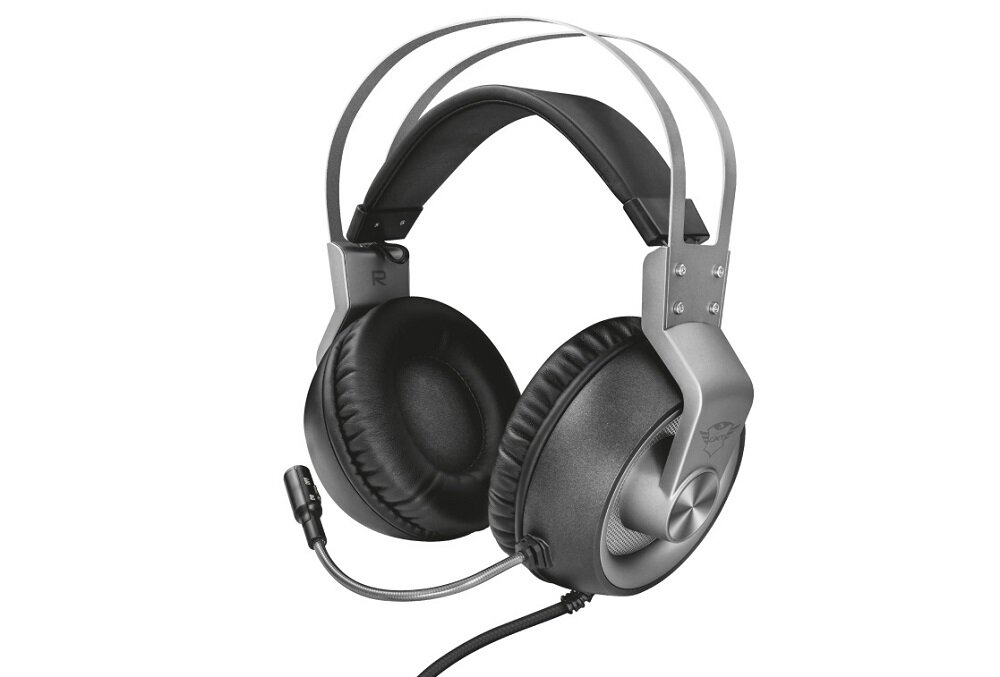 Słuchawki GXT430 Ironn Srebrny - dłubi przewód kompatibylne z wieloma platformami