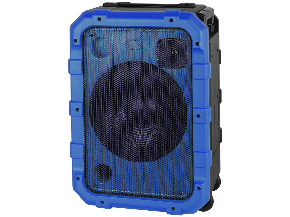 Power audio TREVI XF 1300 niebieski karaoke mikrofon wejscie mikrofonowe