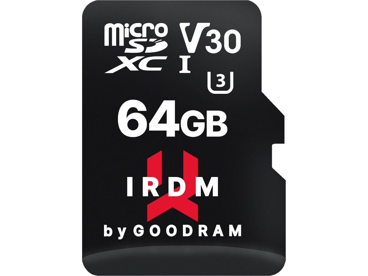 Karta pamięci GOODRAM IRDM microSDXC 64GB szybkość zapis odczyt