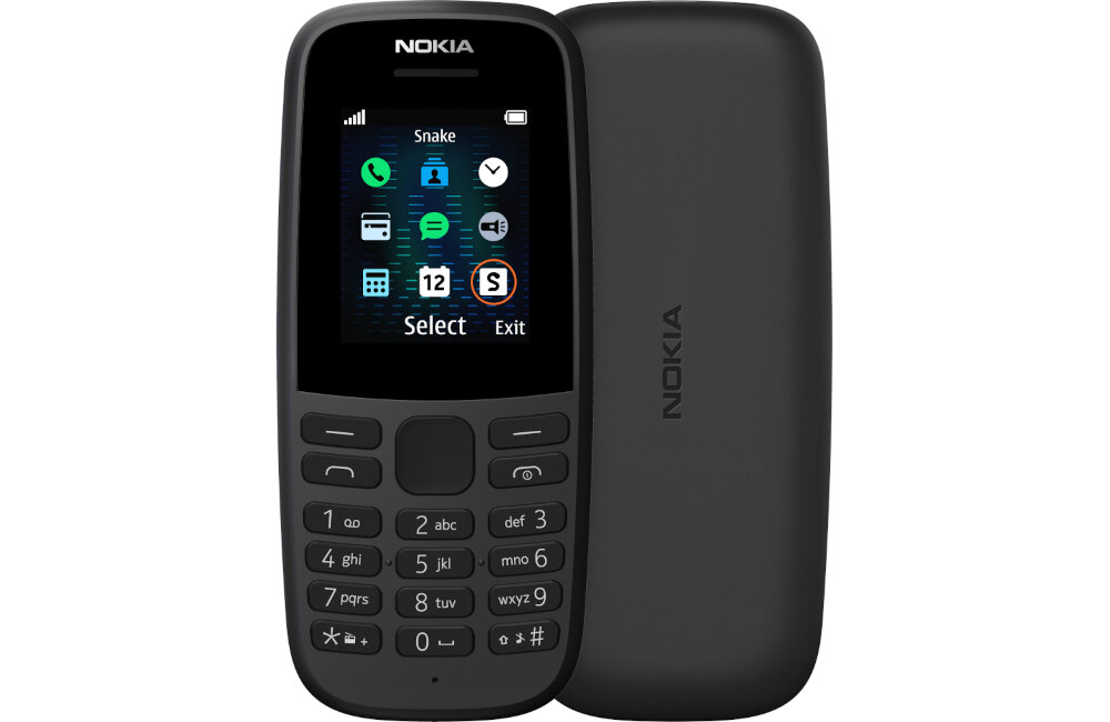TELEFON GSM NOKIA 105 DS BLACK dual sim przekątna wyświetlacz klawiatura