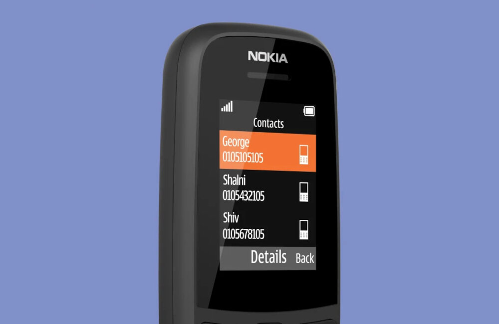 TELEFON GSM NOKIA 105 DS BLACK wytrzymałość odporność