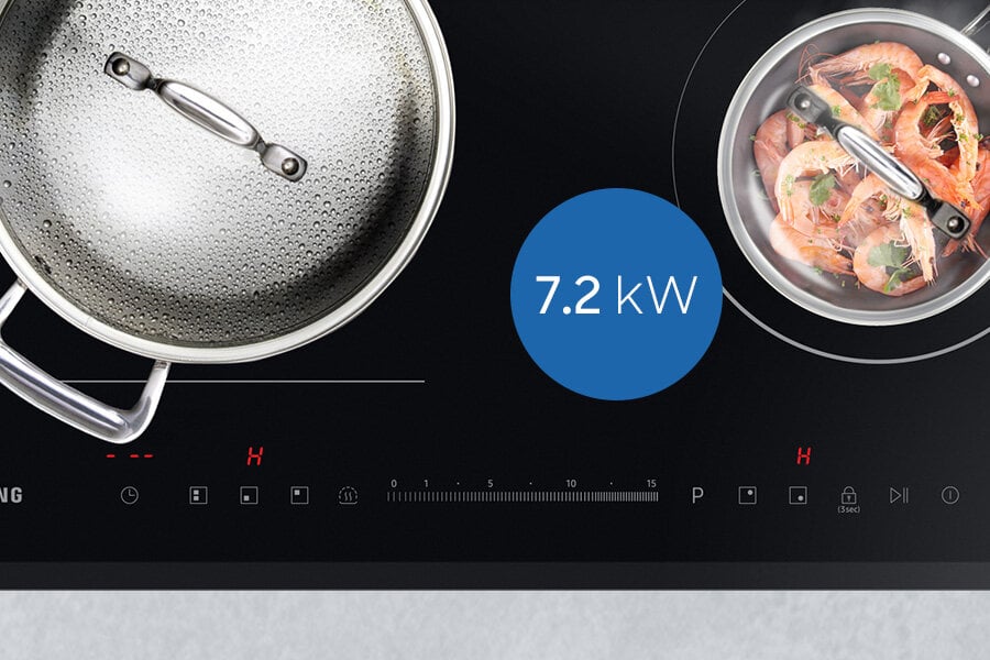 Płyta indukcyjna Samsung NZ64R3747BK - Media Expert - fotografia - 7,2 kW