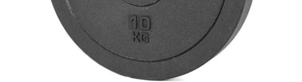 Talerz olimpijski TIGUAR Bumper TI-WB01000 (10 kg) z solidnych komponentów wykonany w 100% z skompresowanego granulatu gumowego wewnętrzna tulejka stalowa niski poziom hałasu ochrona podłoża przed uszkodzeniem absorbuje uderzenie czytelen oznakowanie wagi 10 kg