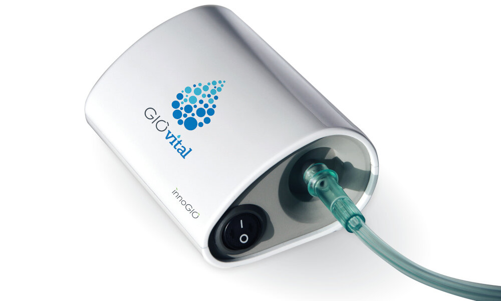Inhalator nebulizator membranowy INNOGIO GIOvital D-01 0.20 ml/min łatwy w użyciu 52 dB