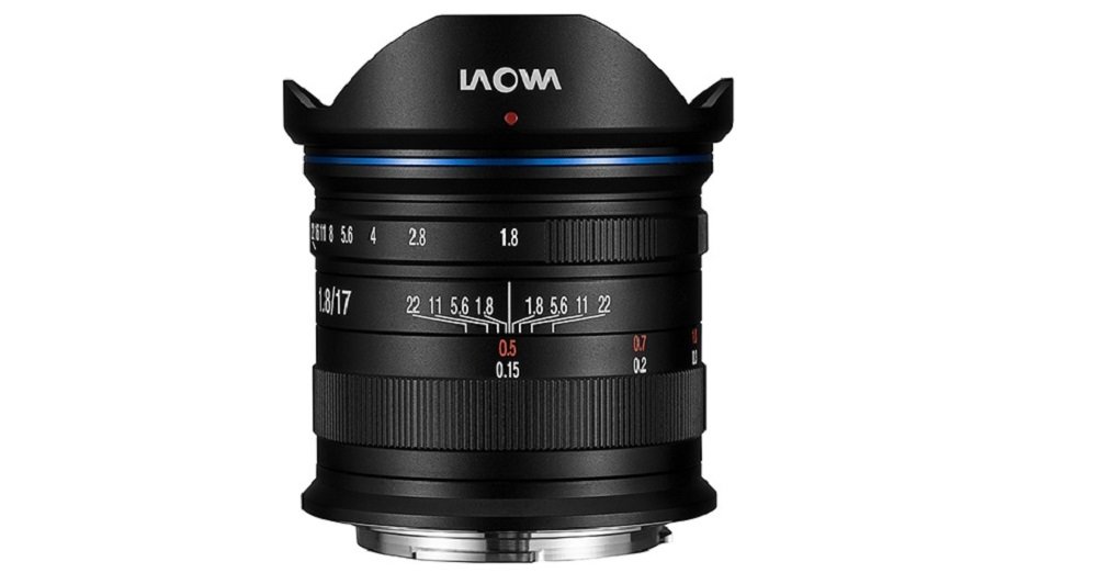 Obiektyw LAOWA C-Dreamer 17 mm f1.8 widok bok
