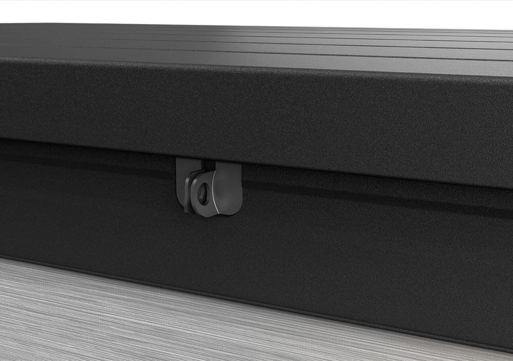 Skrzynia ogrodowa KETER Denali Duo Tech Deck Box 570L Czarno-szary możliwość zastosowania kłódki