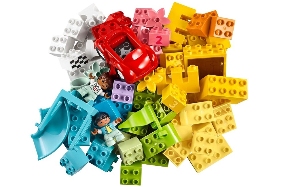 LEGO Duplo Pudełko z klockami Deluxe 10914 zabawa dla całej rodziny Klocki układanie historyjek