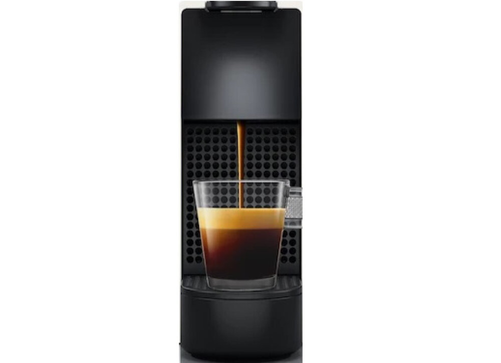Ekspres KRUPS Nespresso Essenza Mini XN1111 + Aeroccino Biały Komfort użytkowania tacka ociekowa wyposazenie pojemnik kapsulki