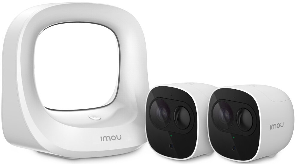 Kamera monitorująca IMOU Cell Pro KIT-WA1001-300 2-B26E-IMOU (2 szt.) dwie kamery do gospodarstw domowych jakość Full HD wysoka rozdzielczość