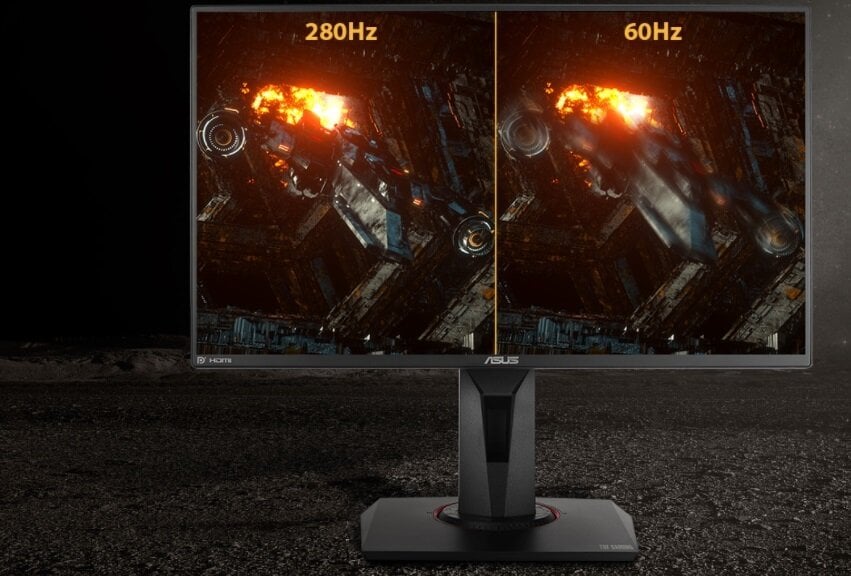 Monitor ASUS Tuf Gaming VG259QM szybki czas reakcji 280 Hz