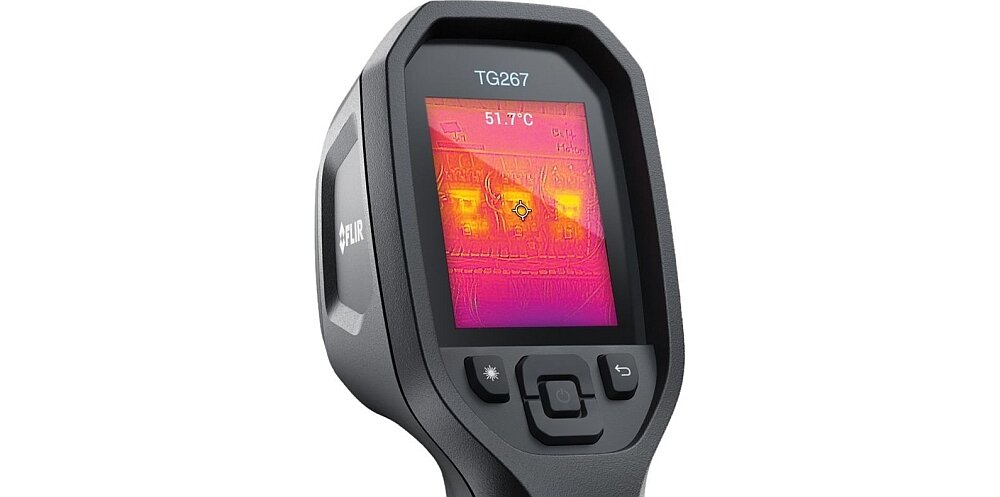 Kamera termowizyjna FLIR TG267  ekran pomiar dokładność bateria obudowa  