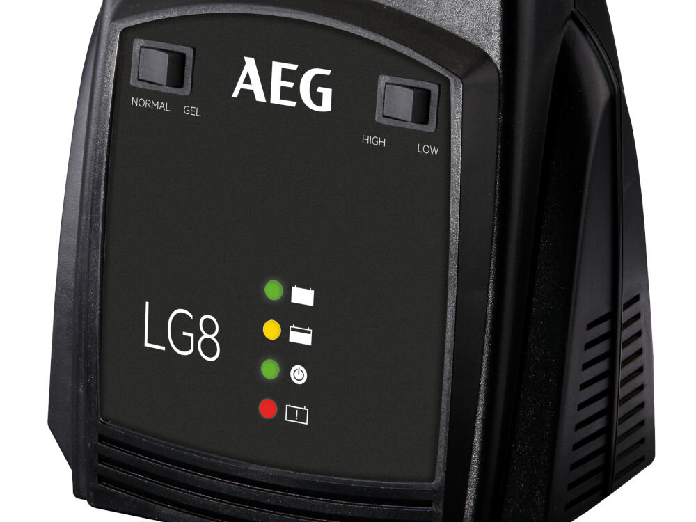 Prostownik AEG LG12 tryb podtrzymujący konserwacja wolne ładowanie