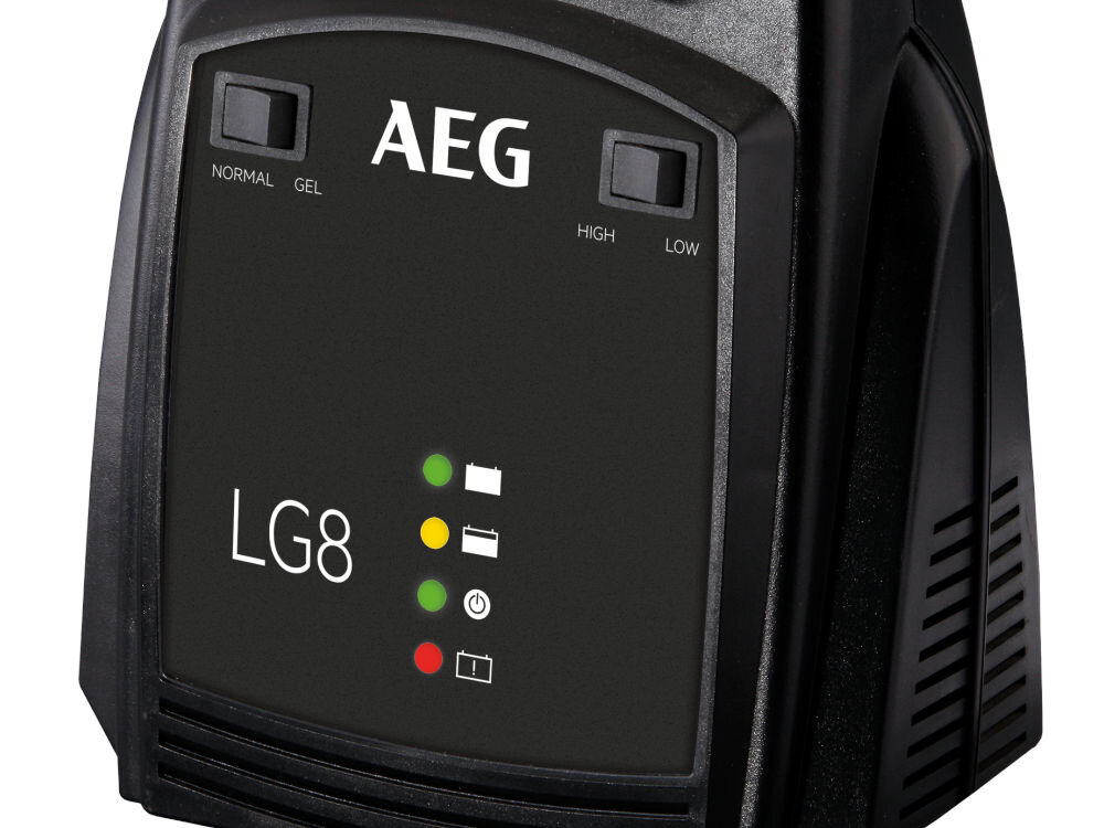 Prostownik AEG LG8 tryb podtrzymujący konserwacja wolne ładowanie