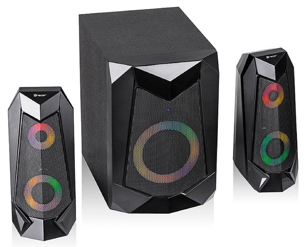 Głośniki TRACER Hi-Cube BT RGB Flow duża moc 20W realistyczne brzmienie 