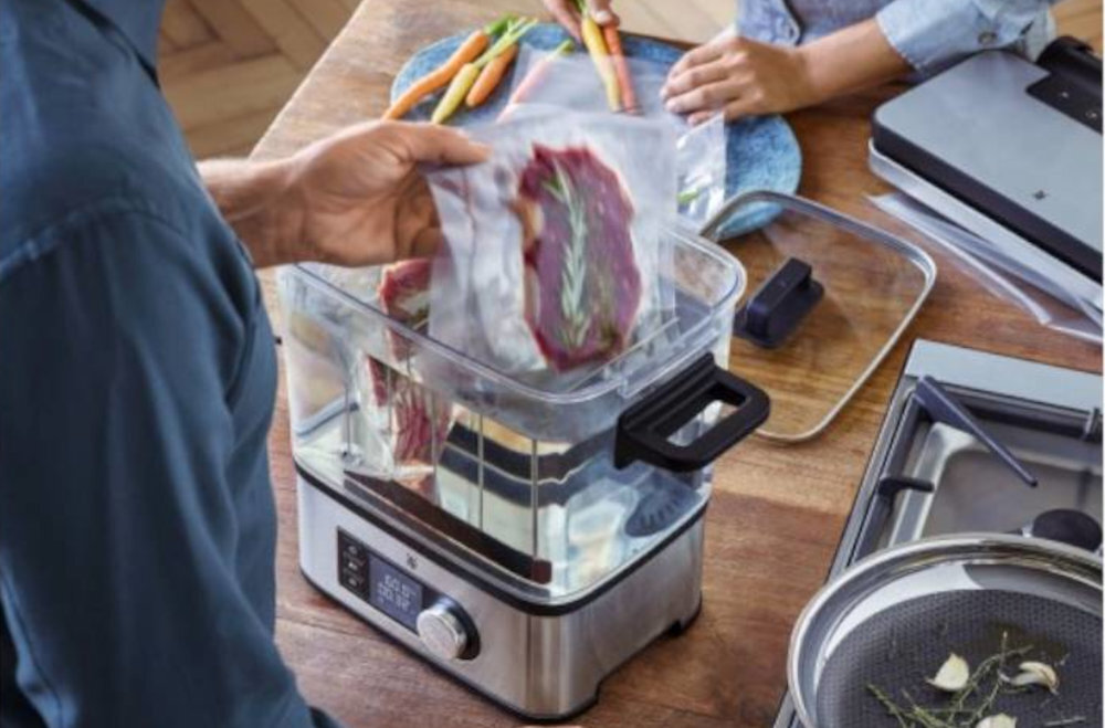 Urządzenie do gotowania Sous Vide WMF 415360011 Wartości odżywcze naturalne aromaty kolory zdrowe smaczne posiłki