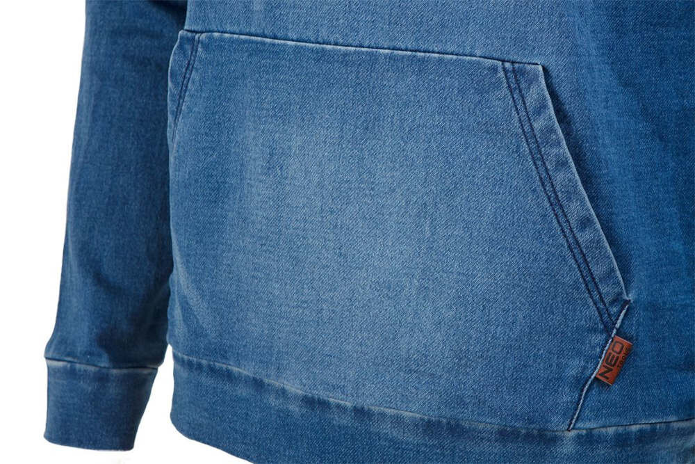 Bluza robocza NEO 81-512-XL (rozmiar XL/54) Funkcjonalne detale Duża kieszeń typu kangurka praktyczne rozwiązanie
