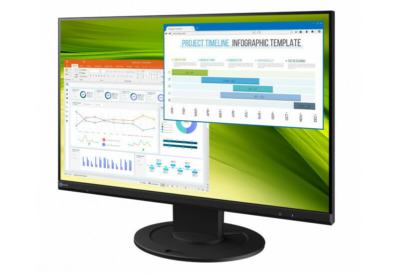 Monitor EIZO FlexScan EV2360 23 1920x1200px IPS - wygląd ogólny zużycie energii funkcjonalność