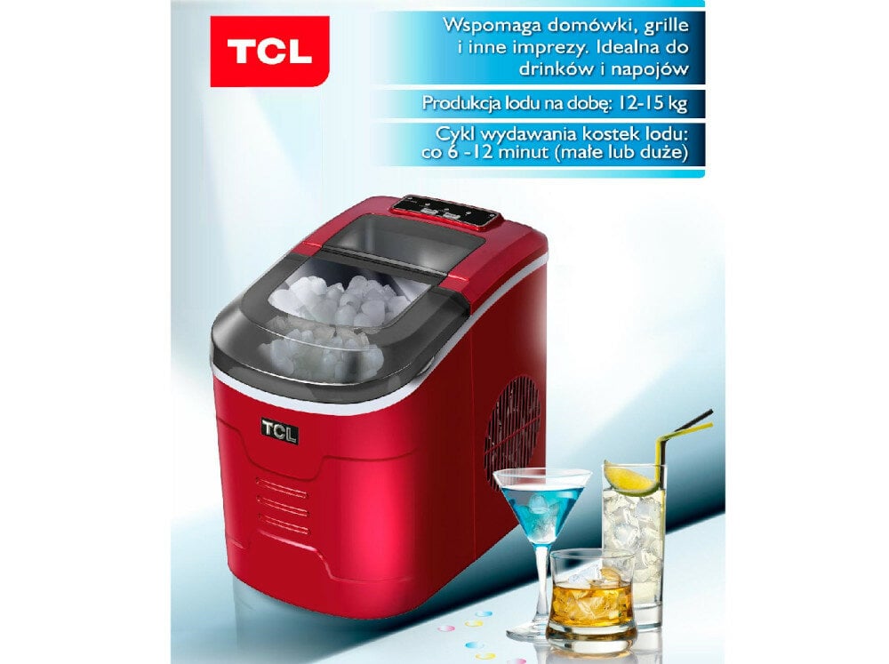 Kostkarka do lodu TCL ICE S9 Srebrny kostki warzywa do drinków