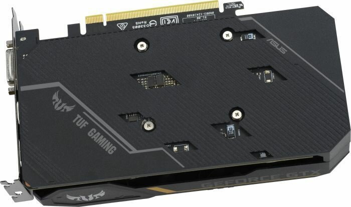 Karta graficzna ASUS TUF GeForce GTX 1650 Gaming OC 4GB - odporny na zniszczenia mocny backplate IP5X odporność przed kurzem