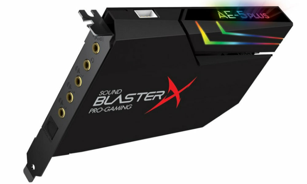 CREATIVE Sound Blaster X AE-5 Plus wejscia