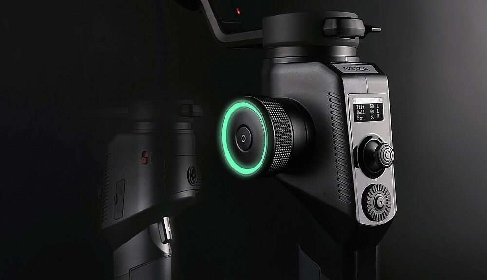 Gimbal ręczny MOZA AirCross 2 stabilizacja ujęcia kamera aparat żyroskop montaż filmowanie uchwyt bateria 