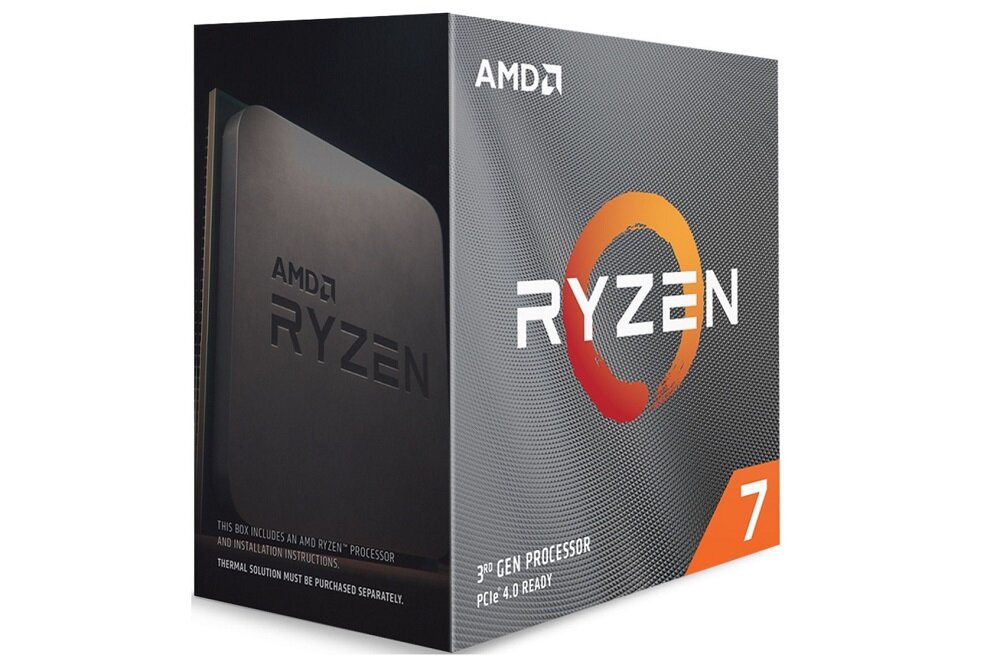 Procesor AMD Ryzen 7 3800XT - wyglad ogólny ośmiordzeniowy procesor bezkompromisowa wydajność 3,9 GHz PCIe 4.0 odblkowoany mnożnik architektura ZEN