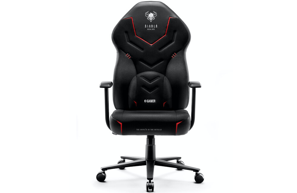 Fotel DIABLO CHAIRS X-Gamer 2.0 (L) Czarny wypełnienie pianka 