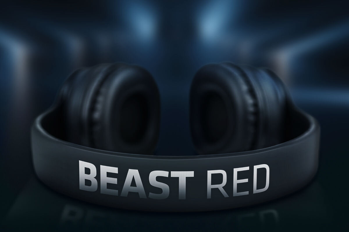 Sluchawki nauszne XBLITZ Beast Czarno-czerwony nauszniki wygoda