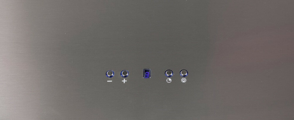 Okap VDB Cube P Inox panel sterowania obsługa