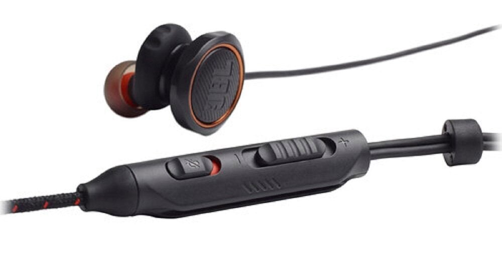 Słuchawki douszne JBL Quantum 50 mikrofon funkcja Voice-Focus
