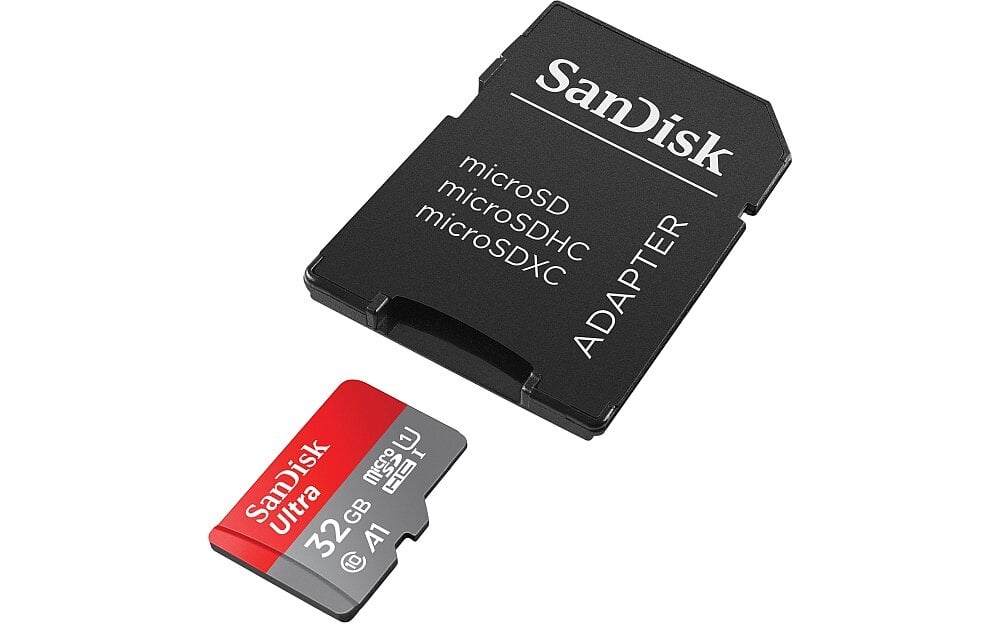 Karta pamięci SANDISK Ultra MicroSDHC pojemność nagrywanie filmy 