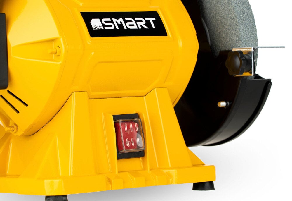 Szlifierka stołowa SMART SM-04-04150-200 włącznik z gumową osłoną regulowane podpórki robocze default iskier